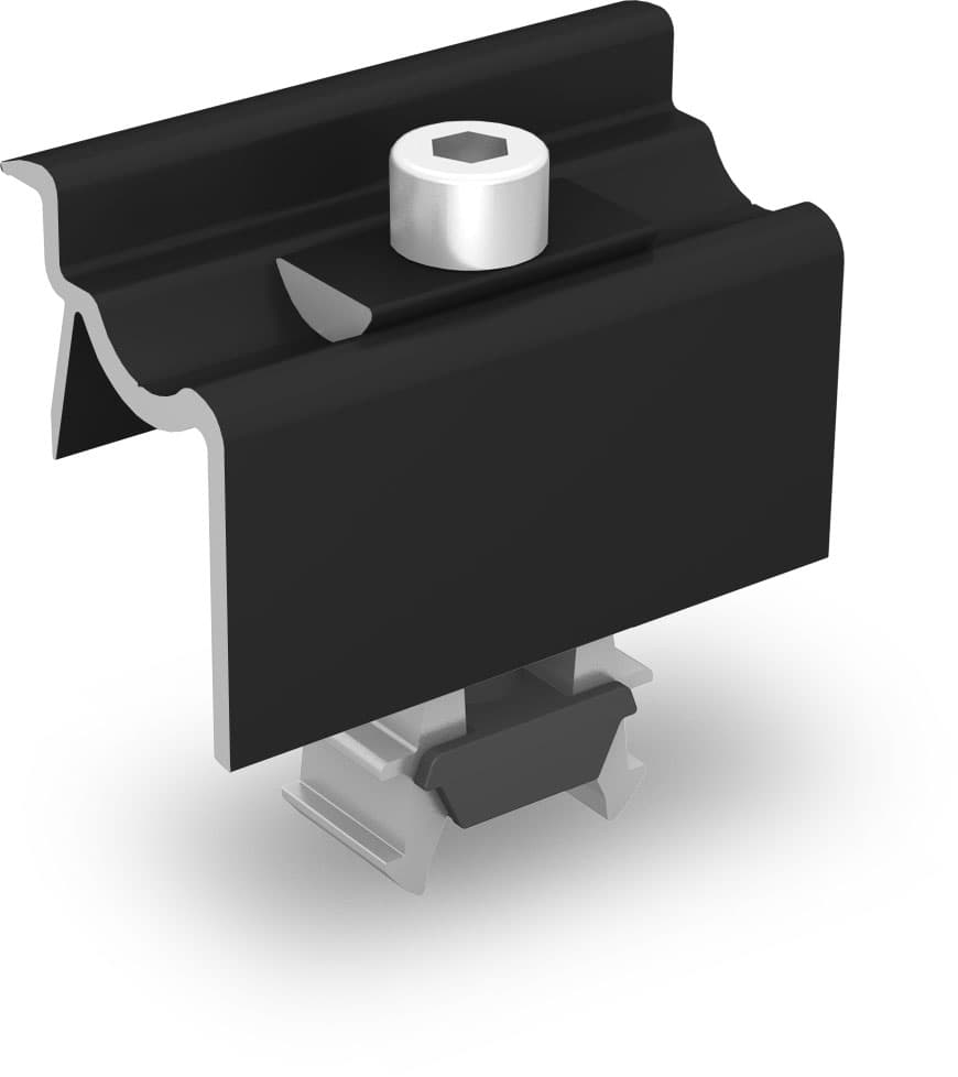 Universal Endklemme OneEnd 30-42 mm, schwarz eloxiert Universal Endklemme OneEnd 30-42 mm, schwarz eloxiert